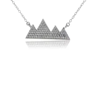 Diamond Mountain Silhouette Necklace