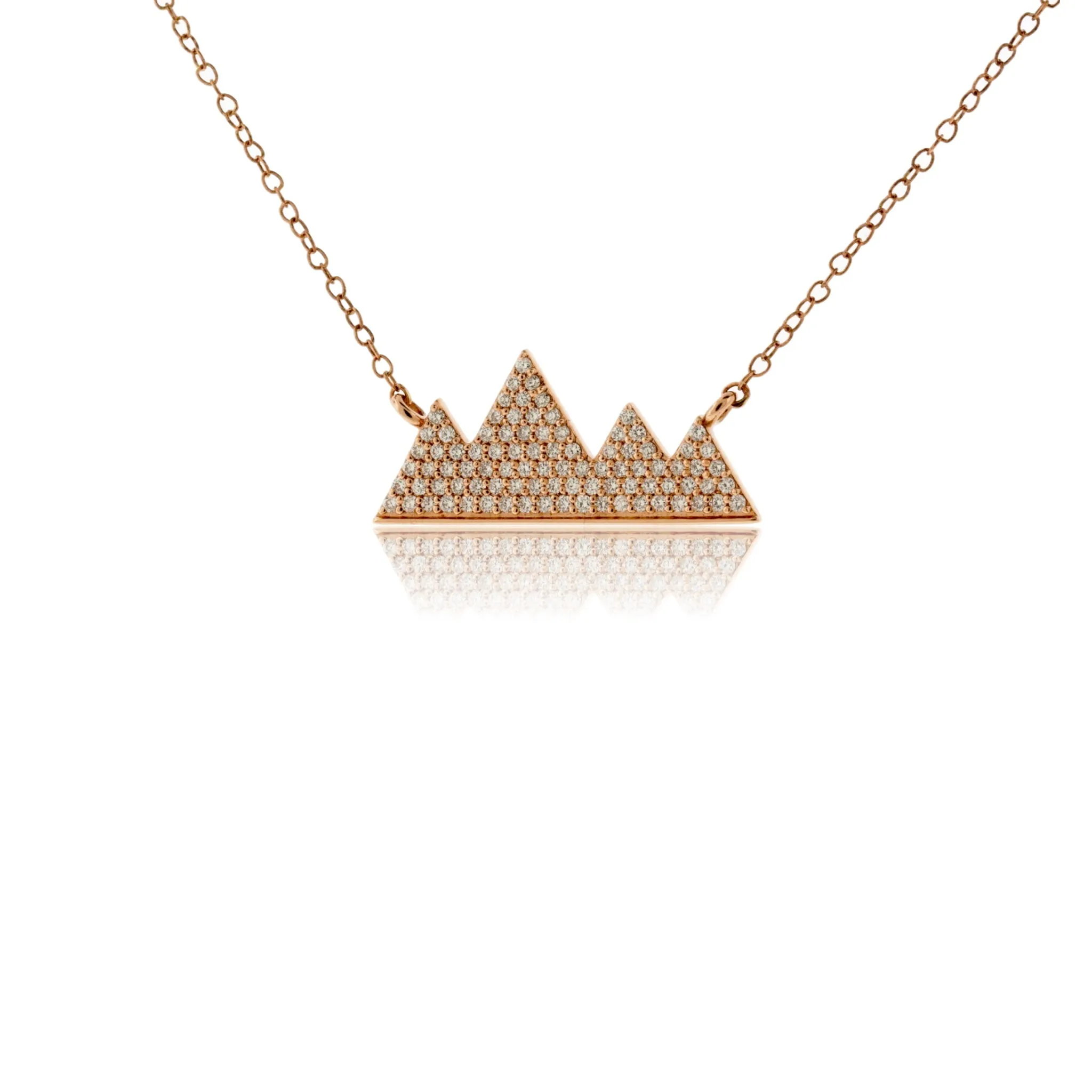Diamond Mountain Silhouette Necklace