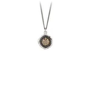 Direction 14k Gold on Silver Talisman Necklace