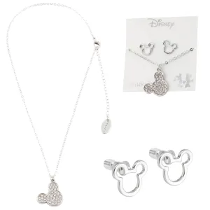 Disney Jewellery Set - Earrings, Bracelet & Necklace - Mickey