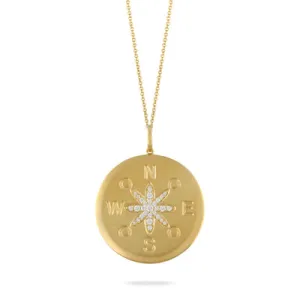 Doves Compass Pendant