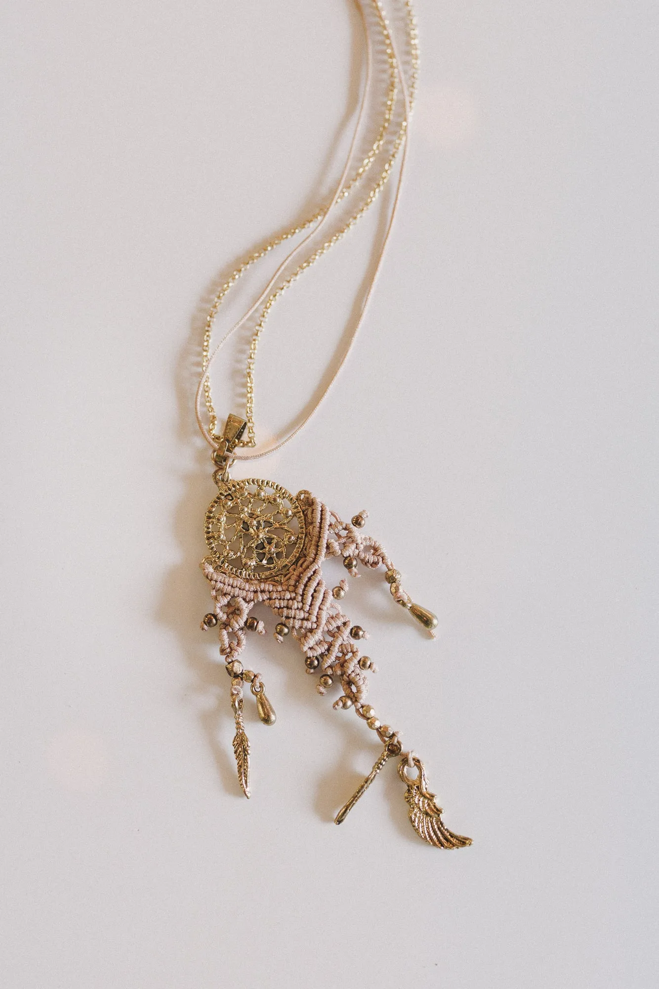 Dream Forever Woven Necklace - Gold