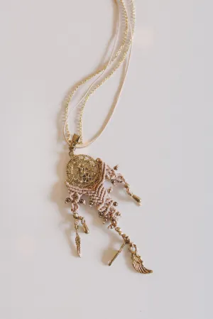 Dream Forever Woven Necklace - Gold