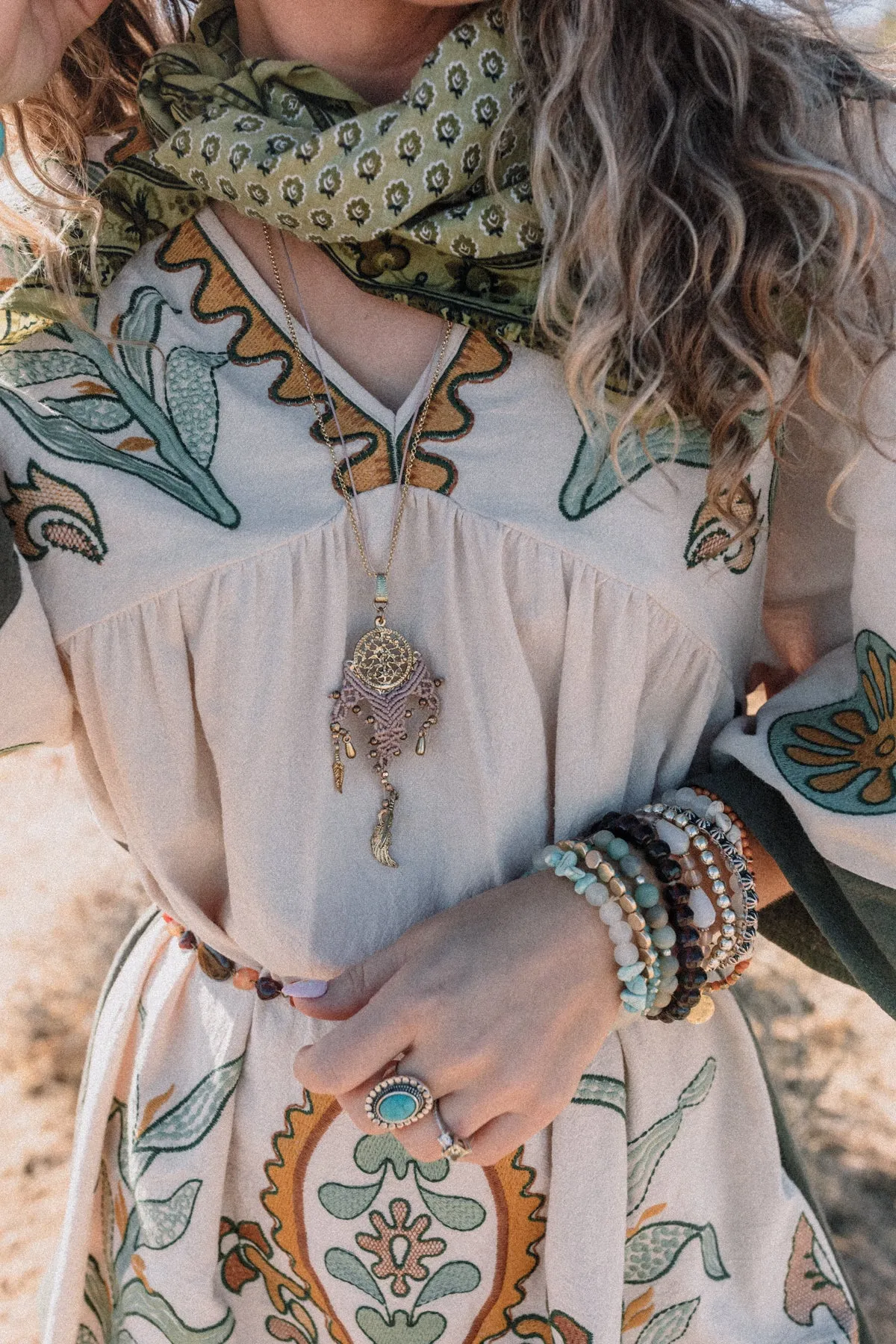 Dream Forever Woven Necklace - Gold