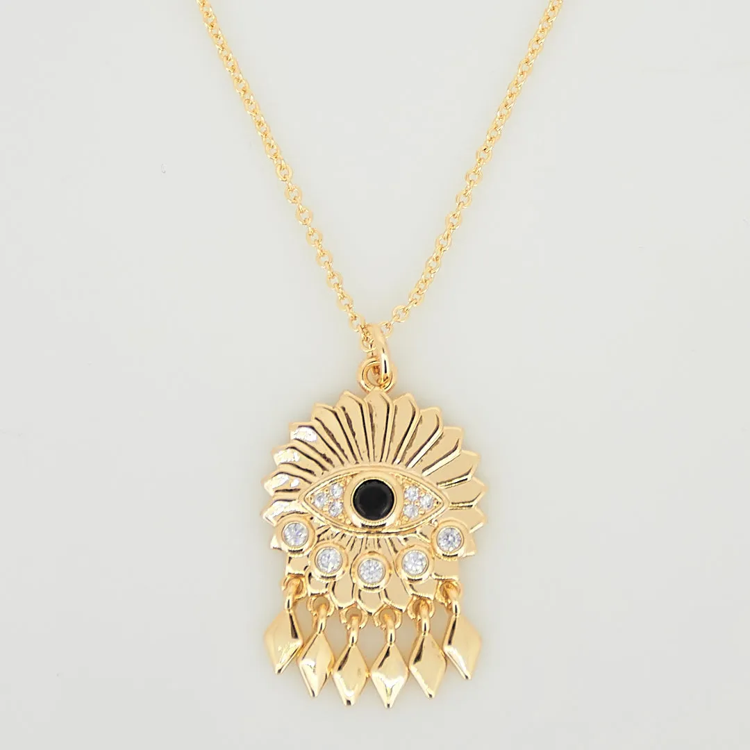 Dreamcatcher Evil Eye Necklace