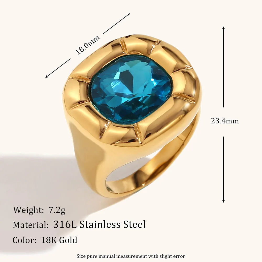 Elegant Sweet Flower Plating Inlay Stainless Steel Acrylic 18k Gold Plated Ear Studs