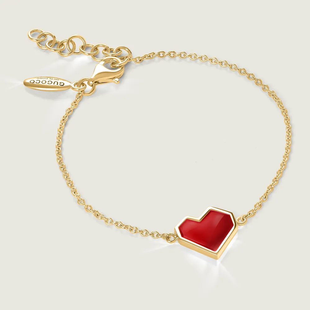 Enamel Ararat Heart Bracelet