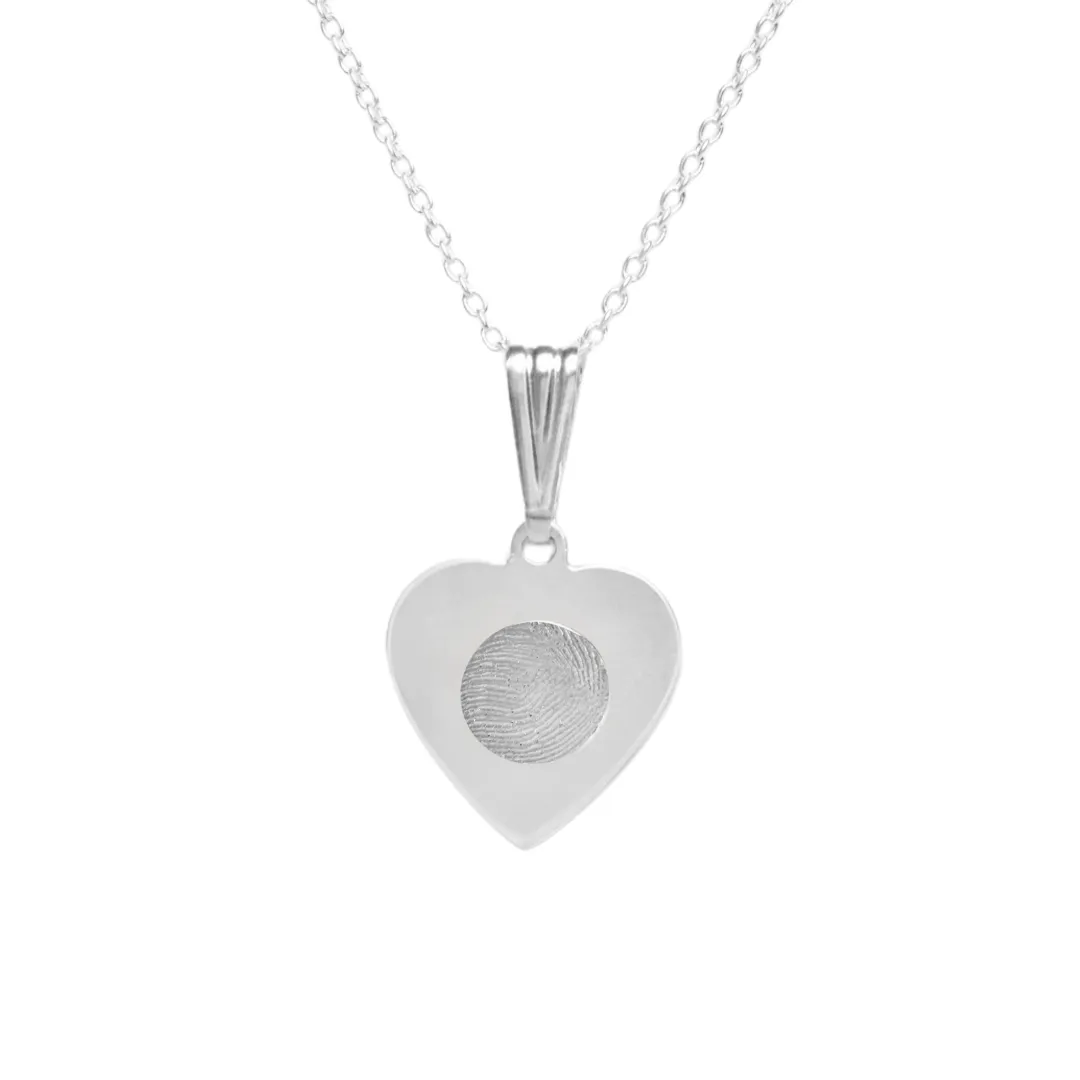 Engraved Fingerprint Pendant