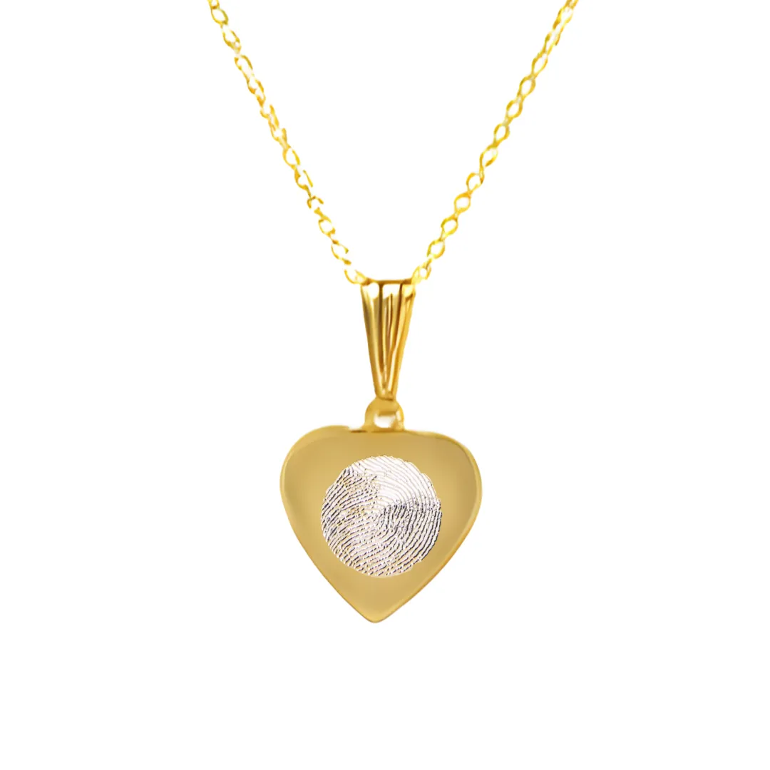 Engraved Fingerprint Pendant