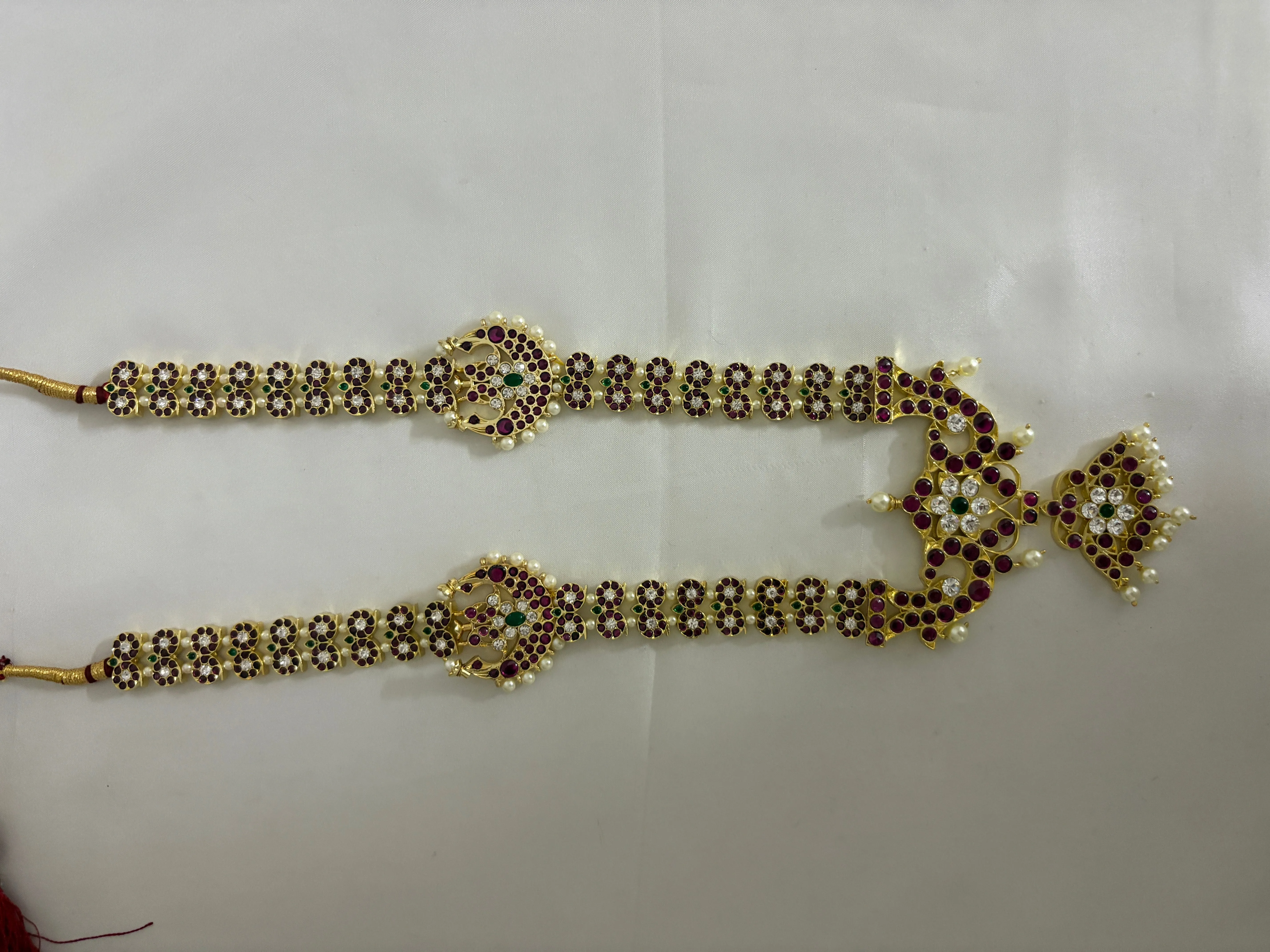 Explore Bharatanatyam Kemp Long Necklaces at GoldenCollections BBN-007