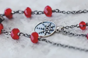 Eye See You Gemstone Crystal Necklace