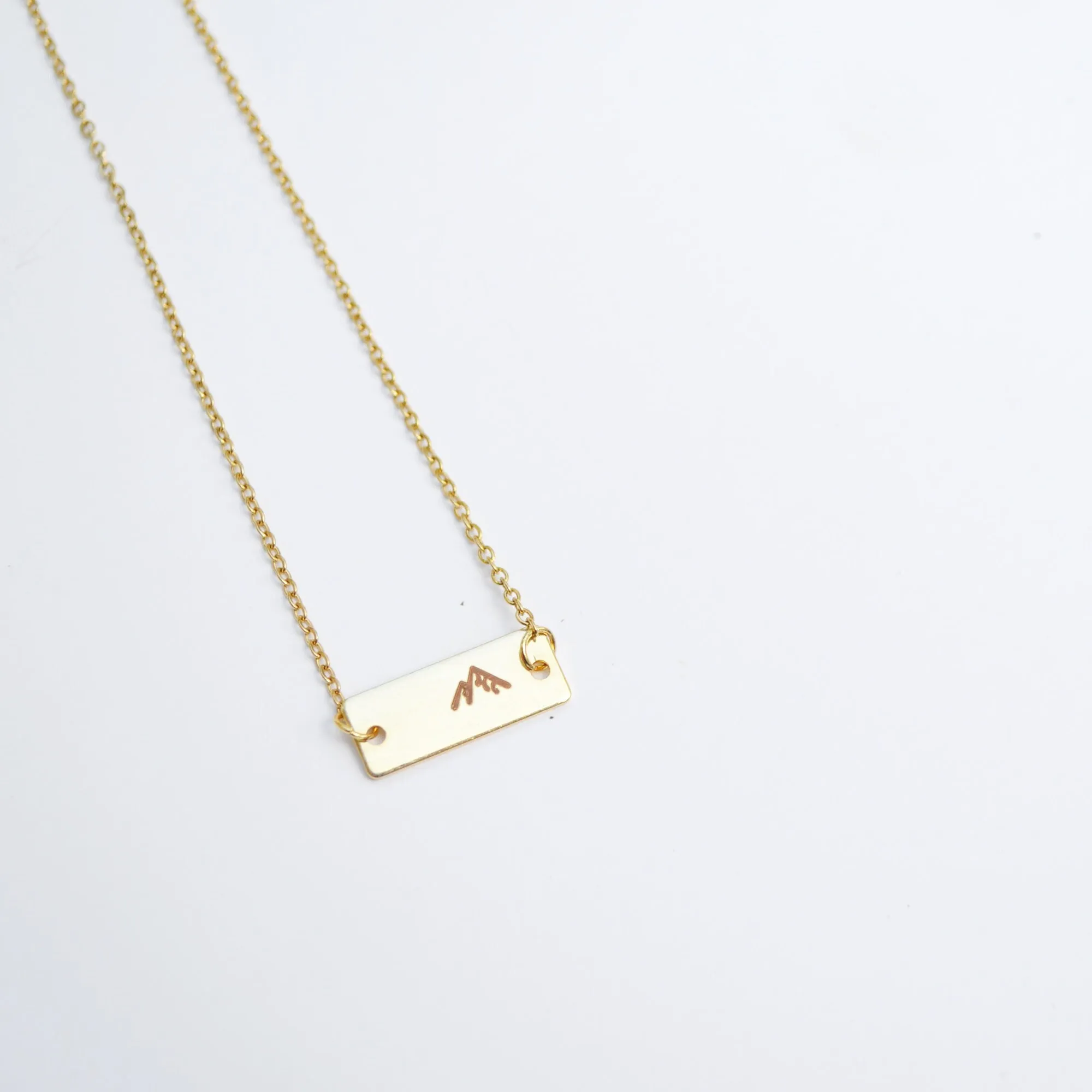 Faith Necklace, Mountain Necklace, Christian Gifts for Friends, Mountain Pendant Necklace, Religious Jewelry, Gold Mountain Necklace