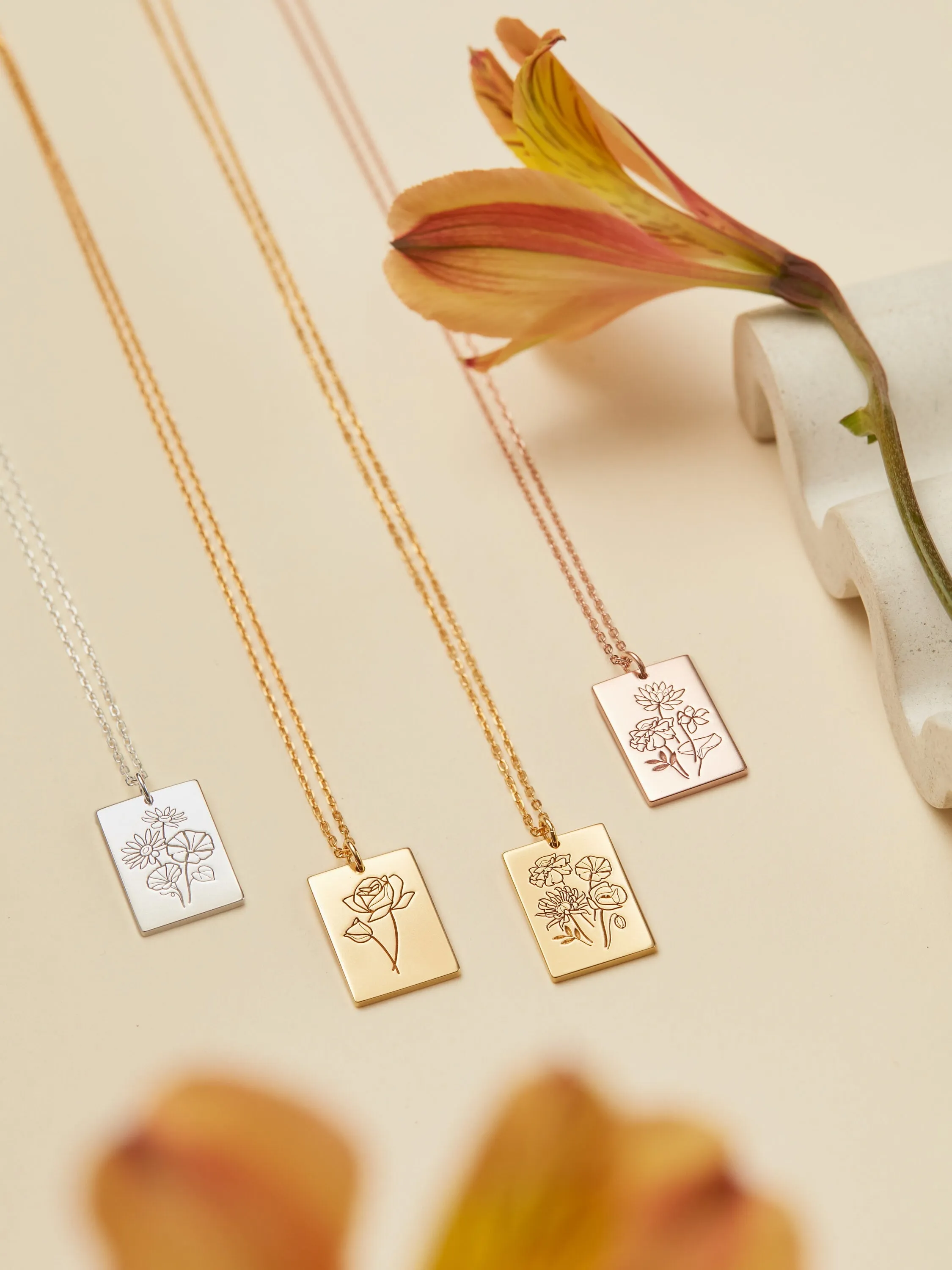 Family Floral Necklace