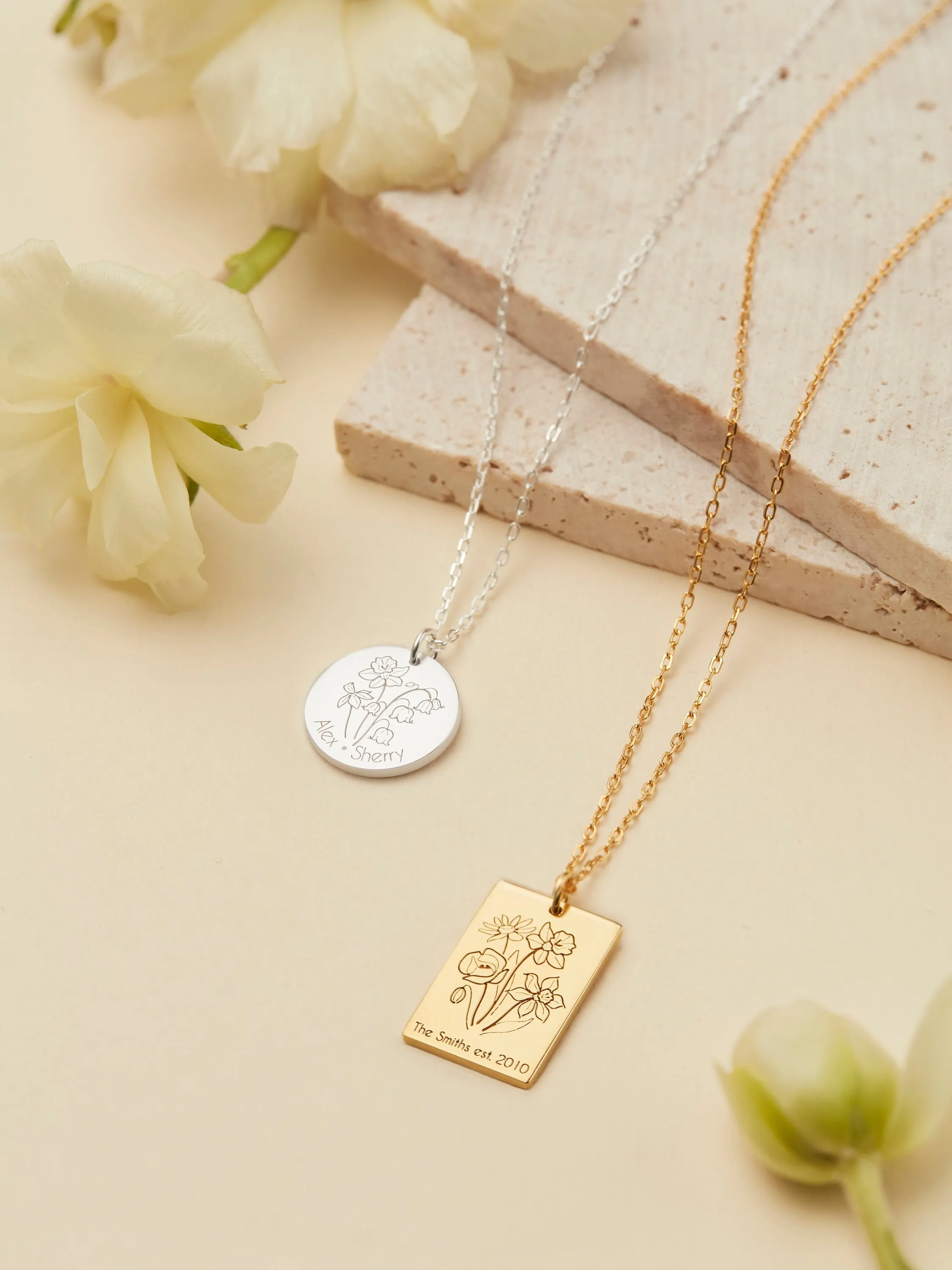 Family Floral Necklace