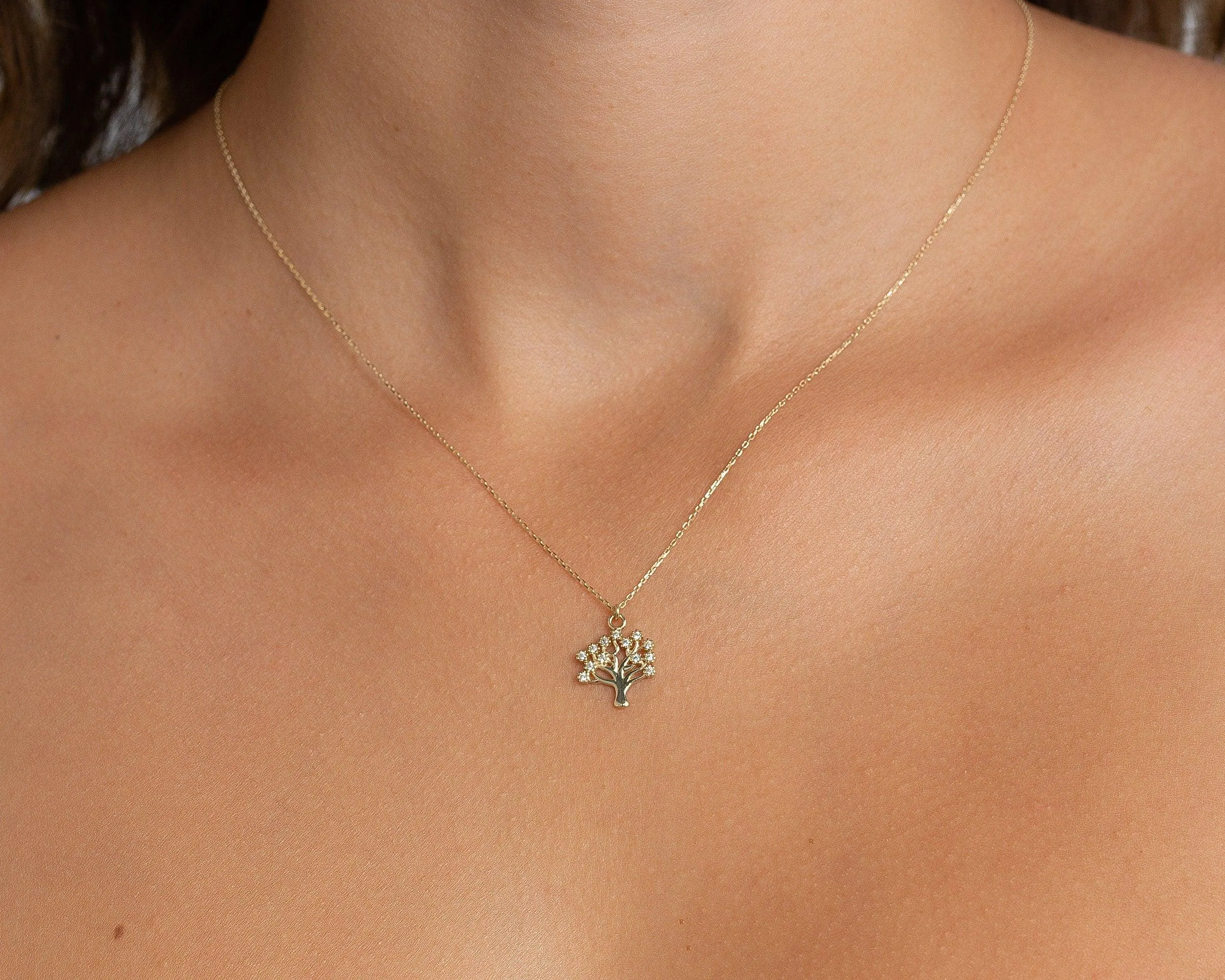 Family Tree Necklace - 18K Gold Vermeil