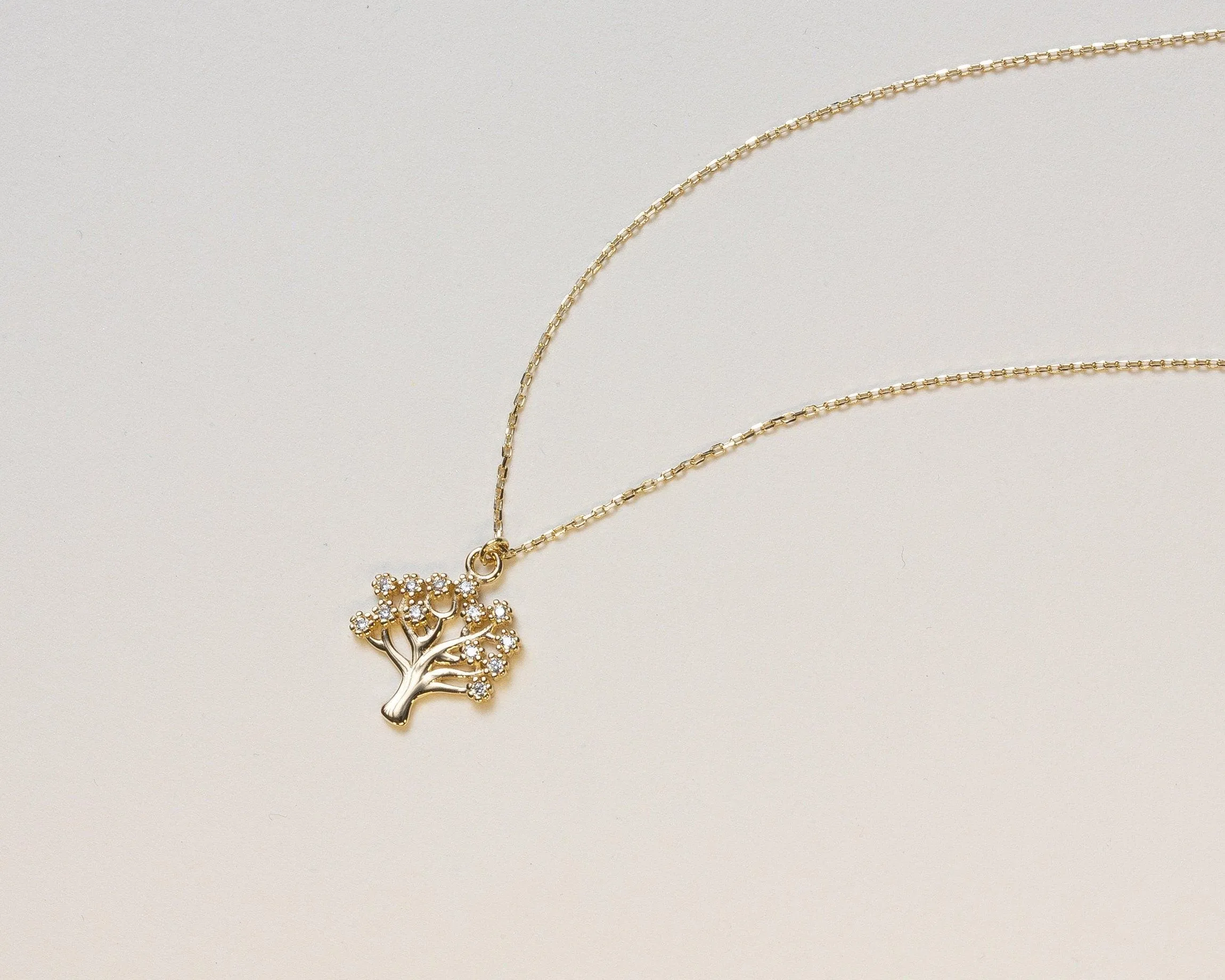 Family Tree Necklace - 18K Gold Vermeil