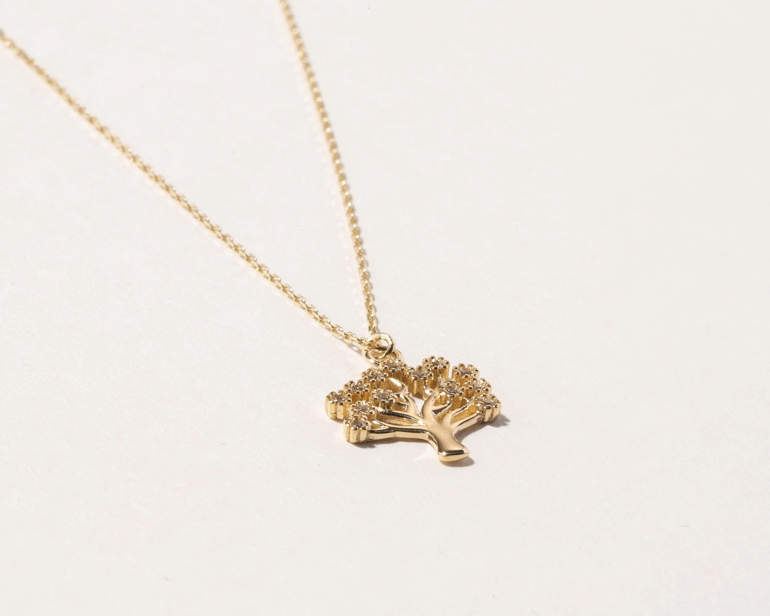 Family Tree Necklace - 18K Gold Vermeil