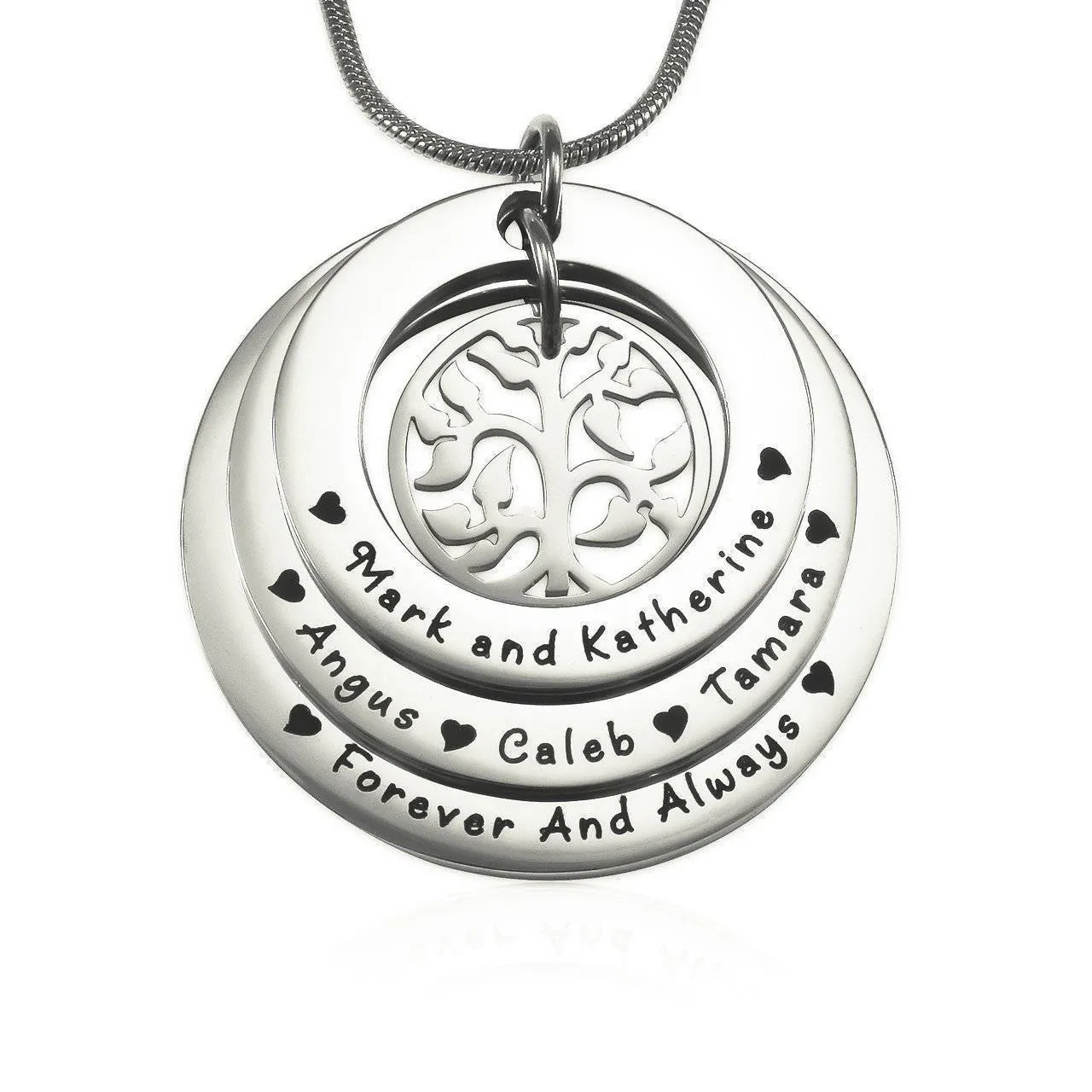 Family Triple Love Necklace