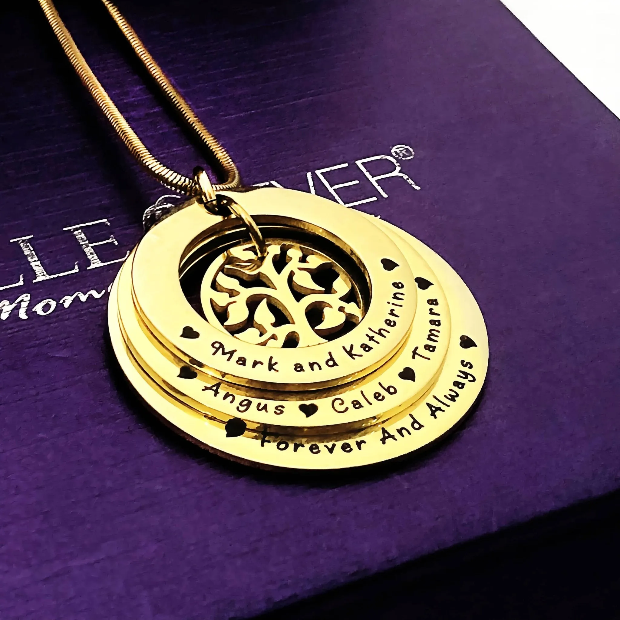 Family Triple Love Necklace