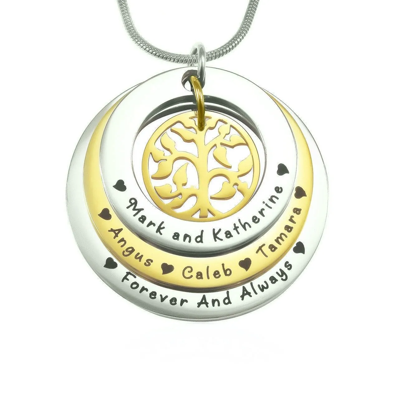 Family Triple Love Necklace