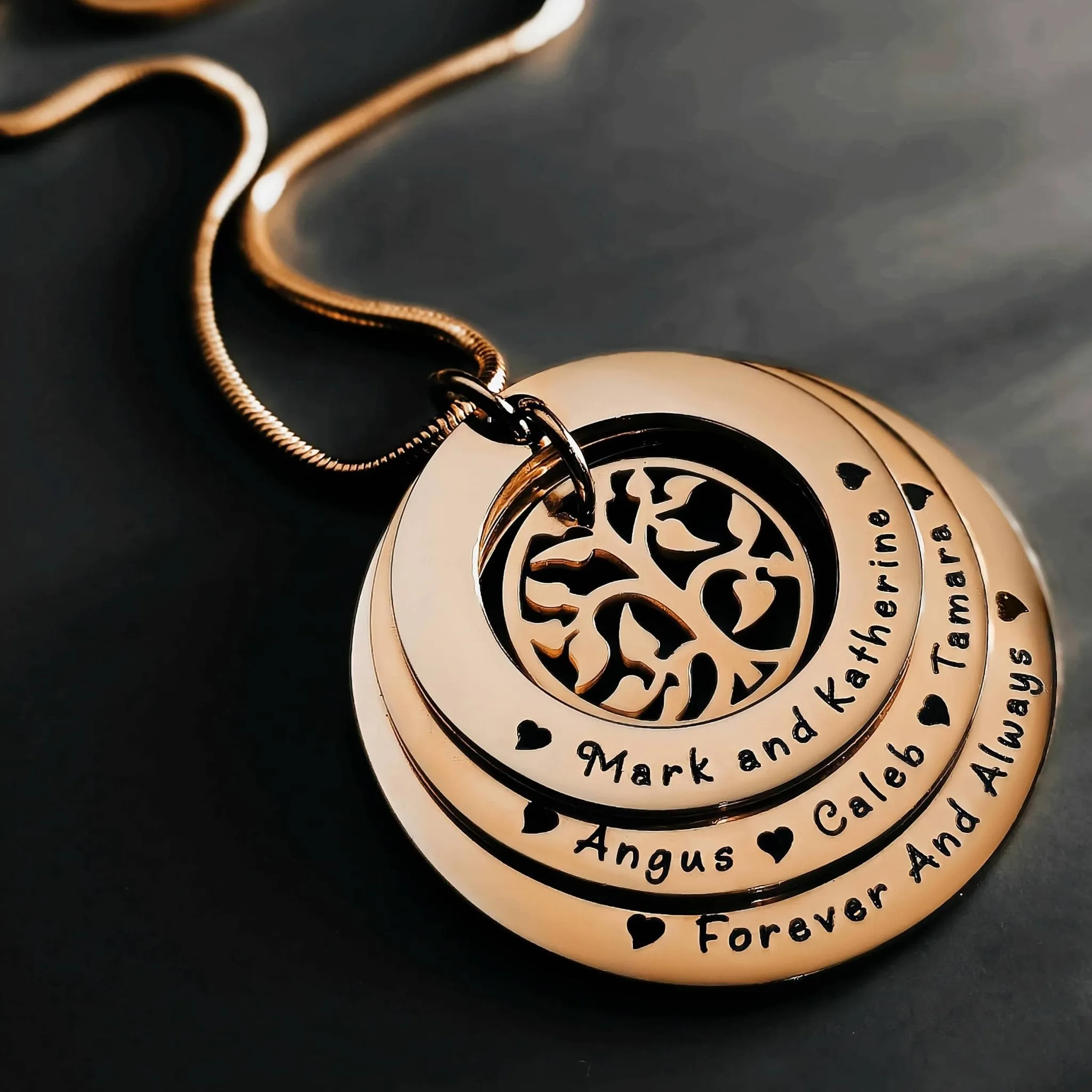 Family Triple Love Necklace