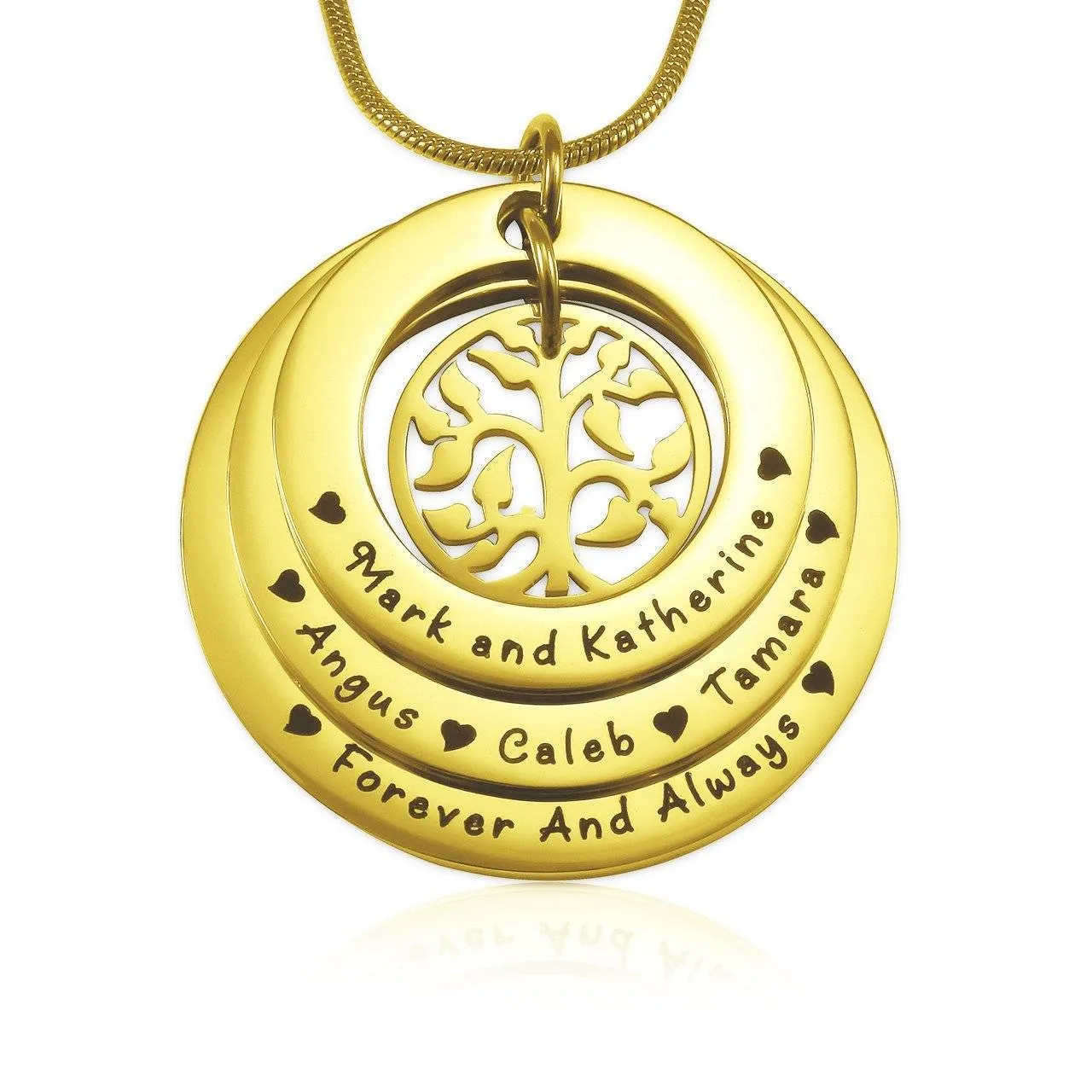 Family Triple Love Necklace