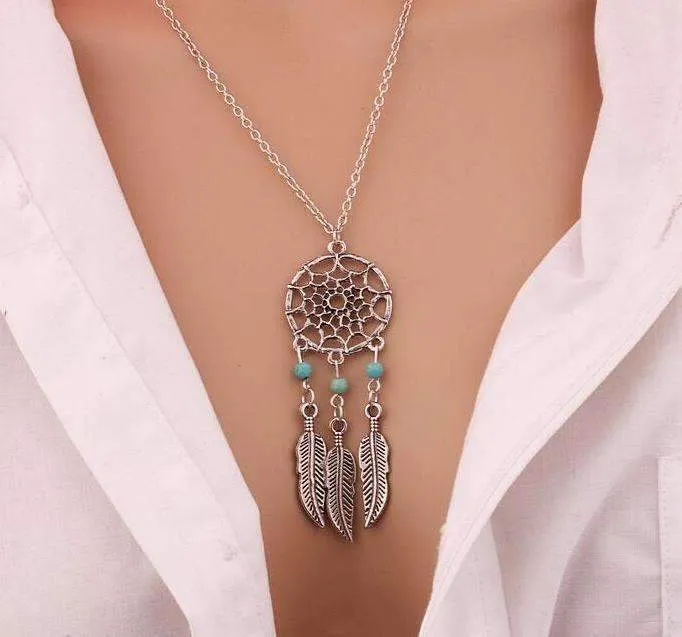 Fashion Retro Women Chain Necklace Silver