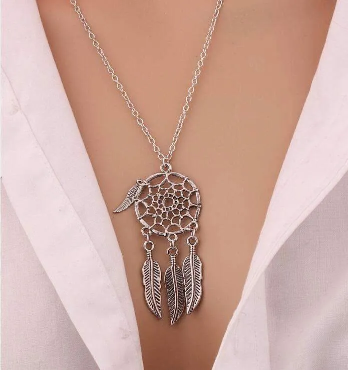 Fashion Retro Women Chain Necklace Silver