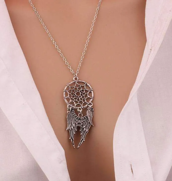 Fashion Retro Women Chain Necklace Silver