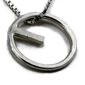 Fjellsmykke - Compass Silver Necklace (Type 2)
