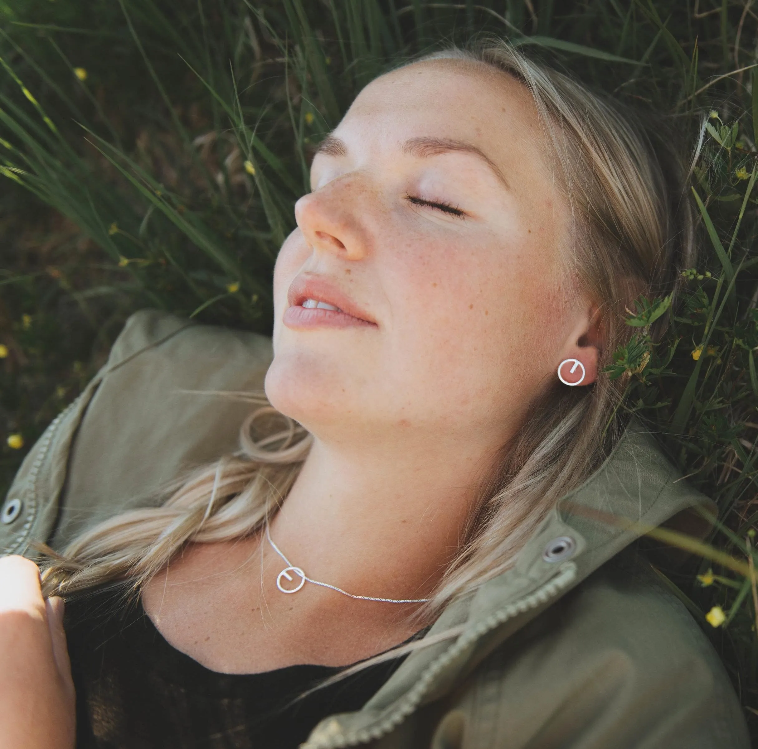 Fjellsmykke - Compass Silver Necklace (Type 2)
