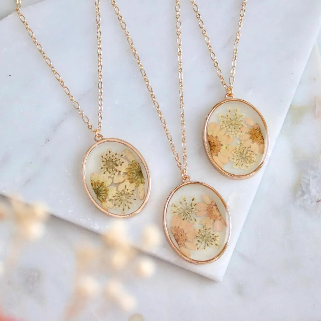 Flatiron Flower Necklace