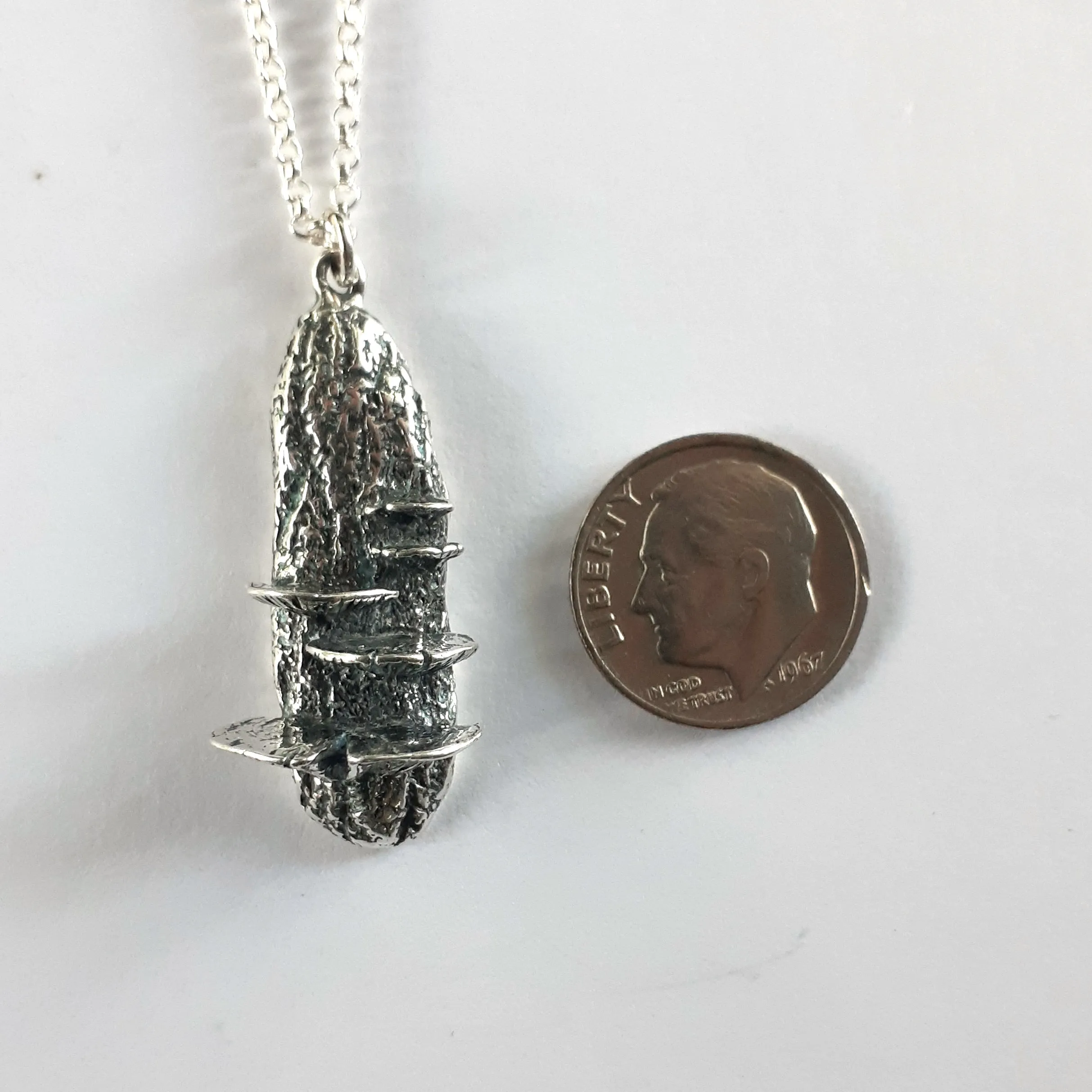 Flirty Fungi Necklace Sterling Silver