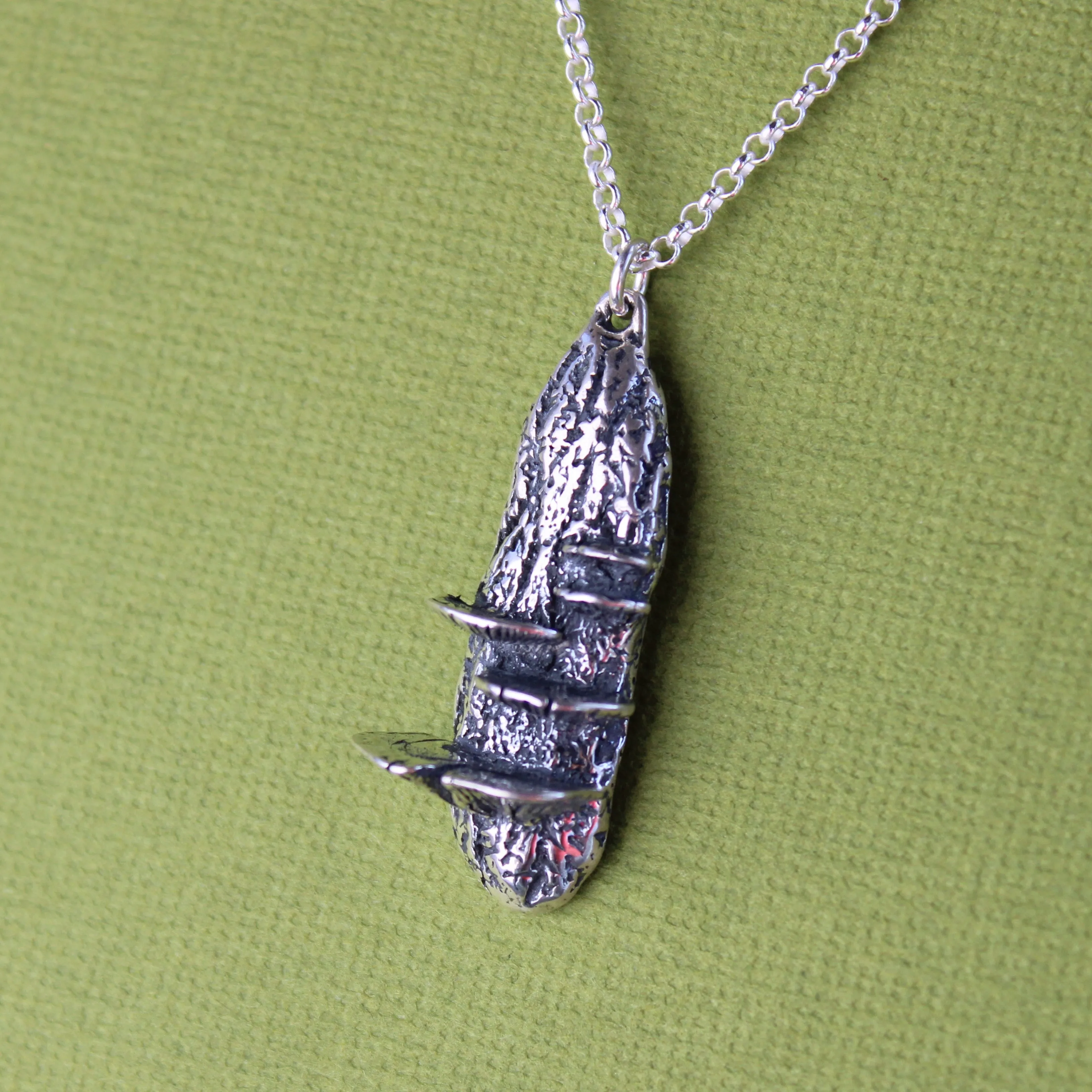 Flirty Fungi Necklace Sterling Silver