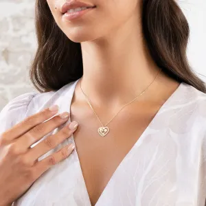 Floral Heart Necklace
