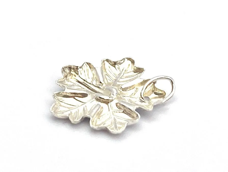 Flower Charm, 14KGF & Sterling Silver, Sku#2434 C