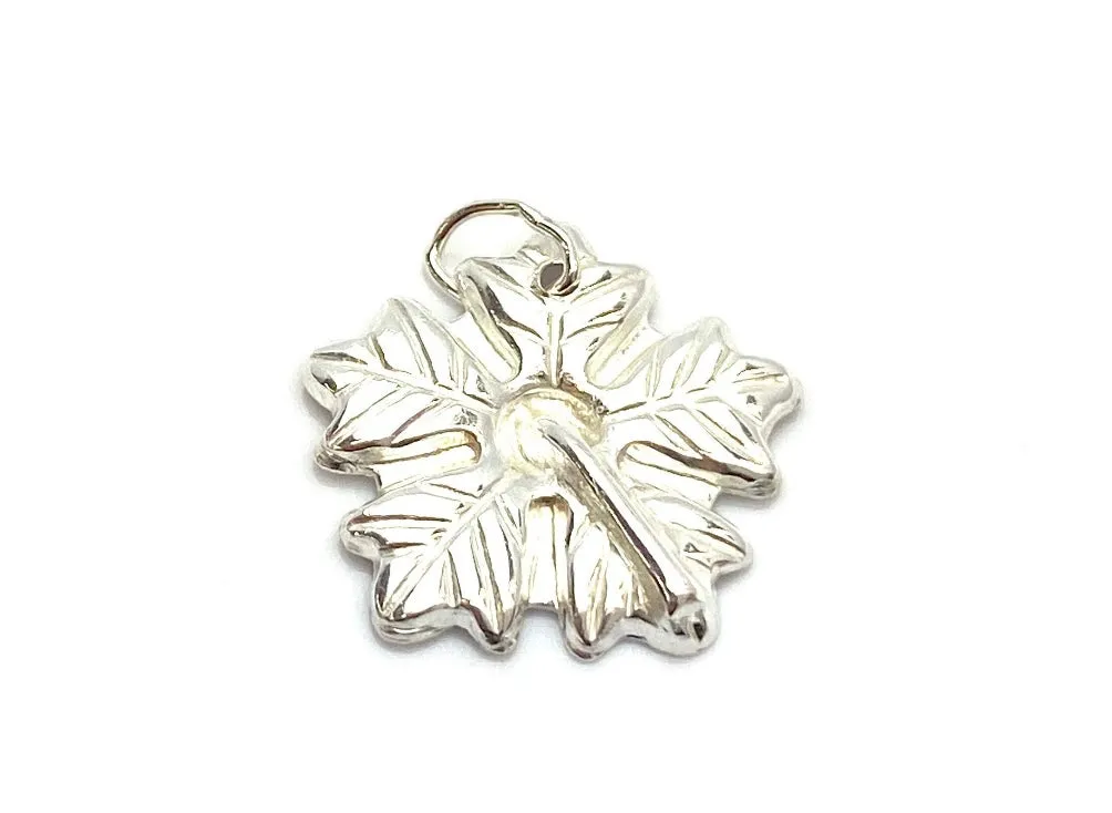 Flower Charm, 14KGF & Sterling Silver, Sku#2434 C