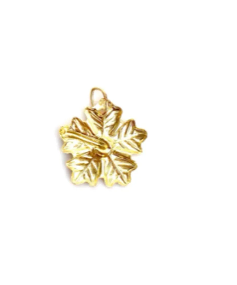 Flower Charm, 14KGF & Sterling Silver, Sku#2434 C
