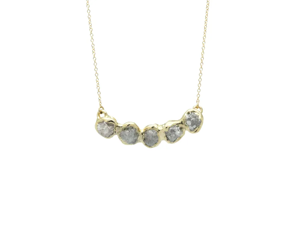 Flower Crown Pendant - Rough Diamond