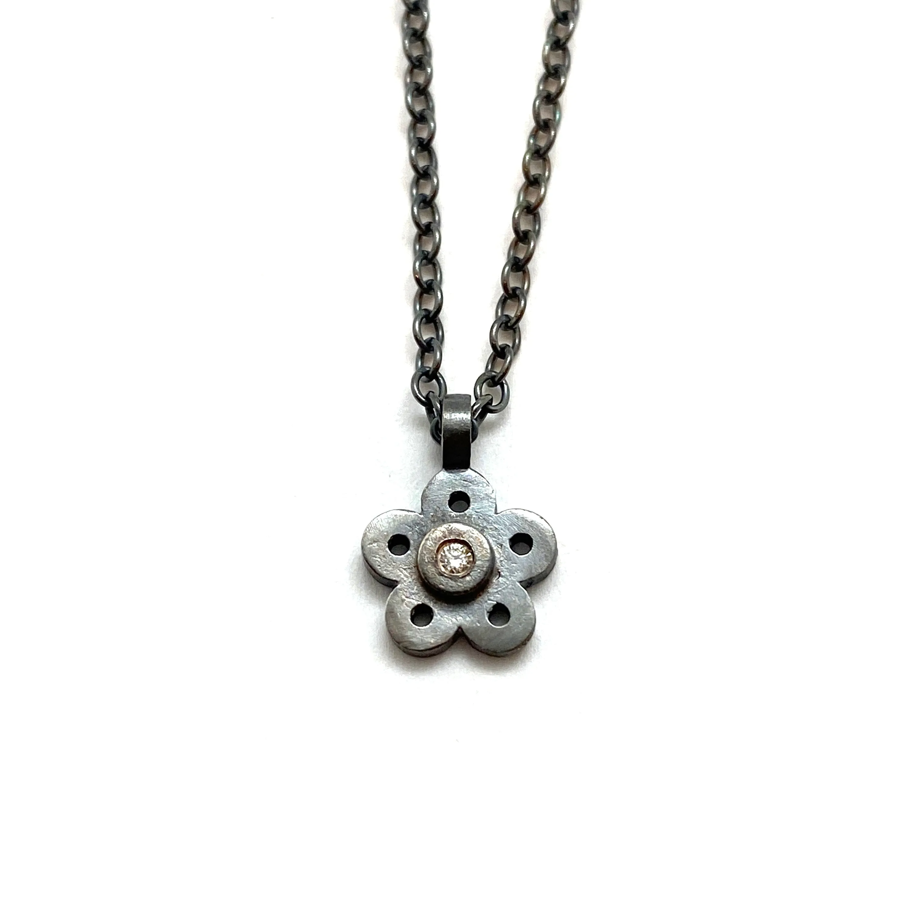 Flower Diamond Pendant