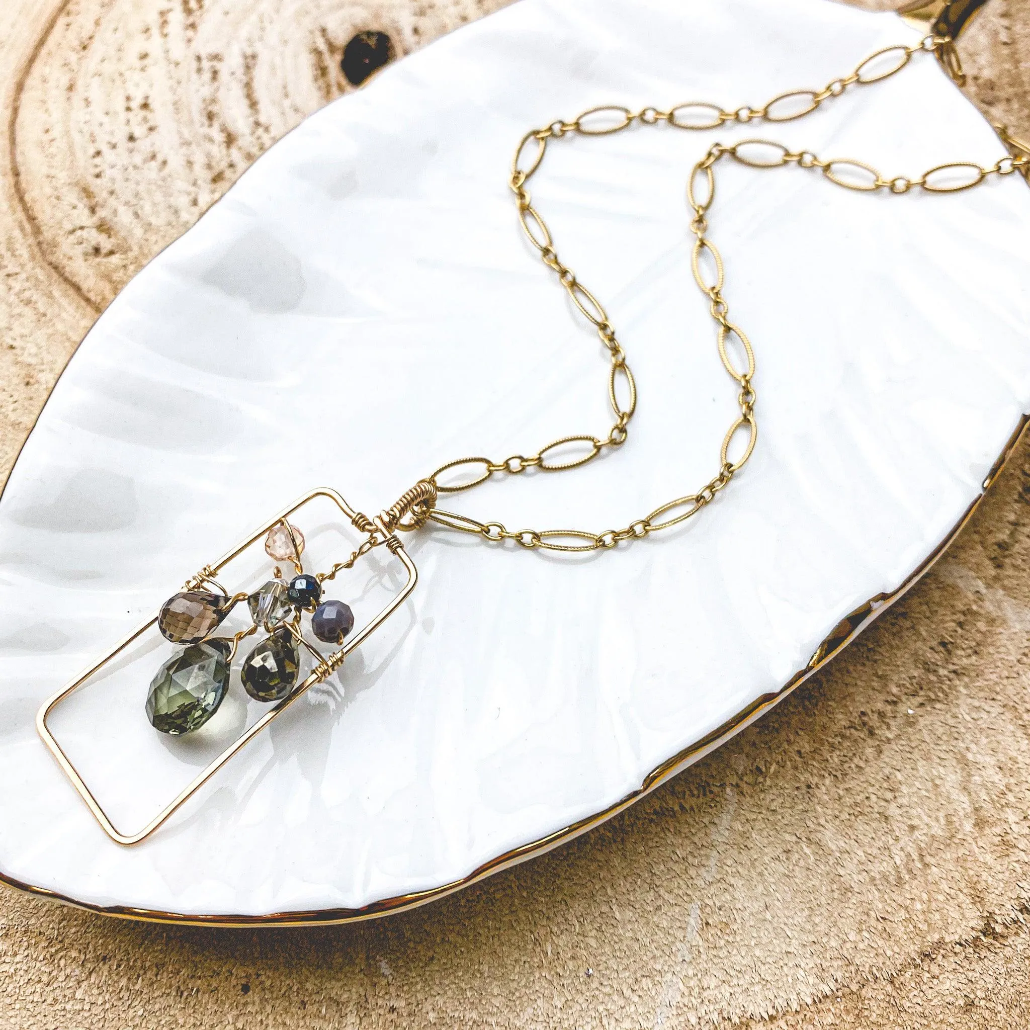 Flower in a Frame Necklace
