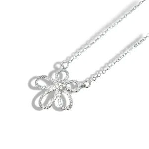 Flower Power Silver Necklace
