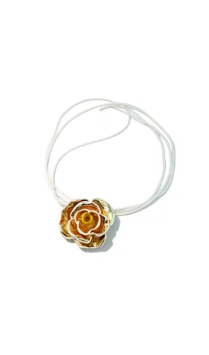 flower rose necklace