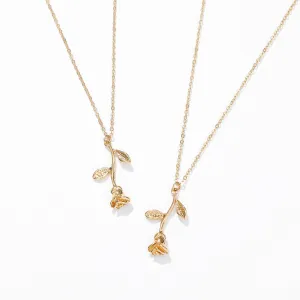 Flower Rose Necklace