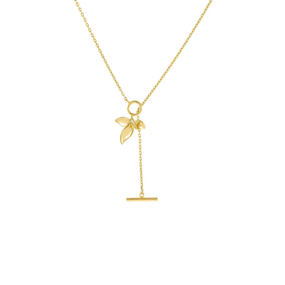 Flower Toggle Lariat
