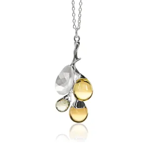 Freesia Pendant with Lemon Quartz