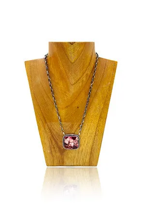 Gale Necklace - Pink Dahlia Rose