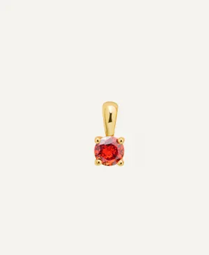 Garnet January Birth Charm