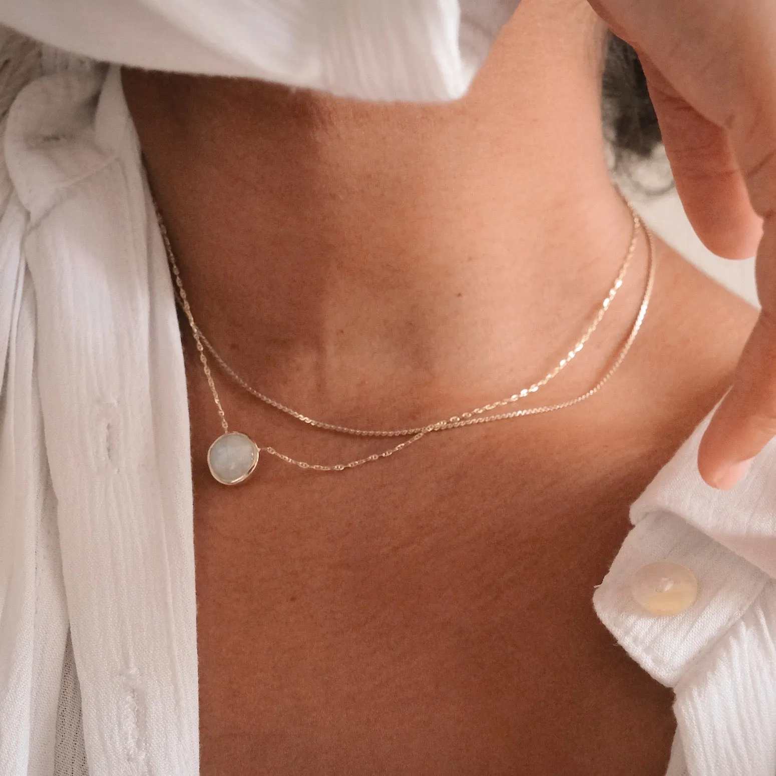 Gemstone Beacon Necklace