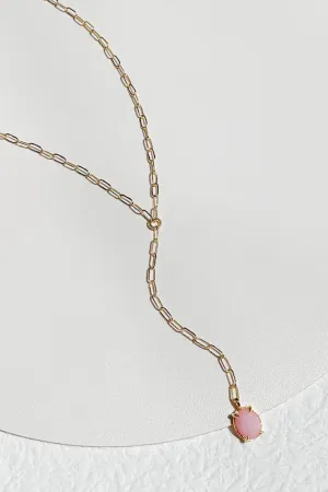 Gemstone Lariat Necklace
